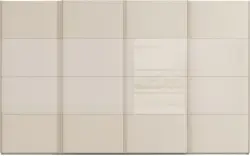 Goossens kledingkast finca combi glans mat glas bruin hoogwaardig meubelplaat - 8244406-{merk}-finca-combi-sts-bruin-schuifdeuren-02